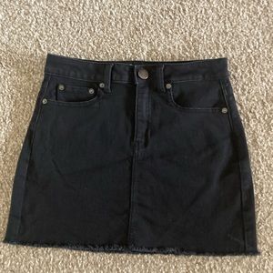 Black Denim Skirt Size 7